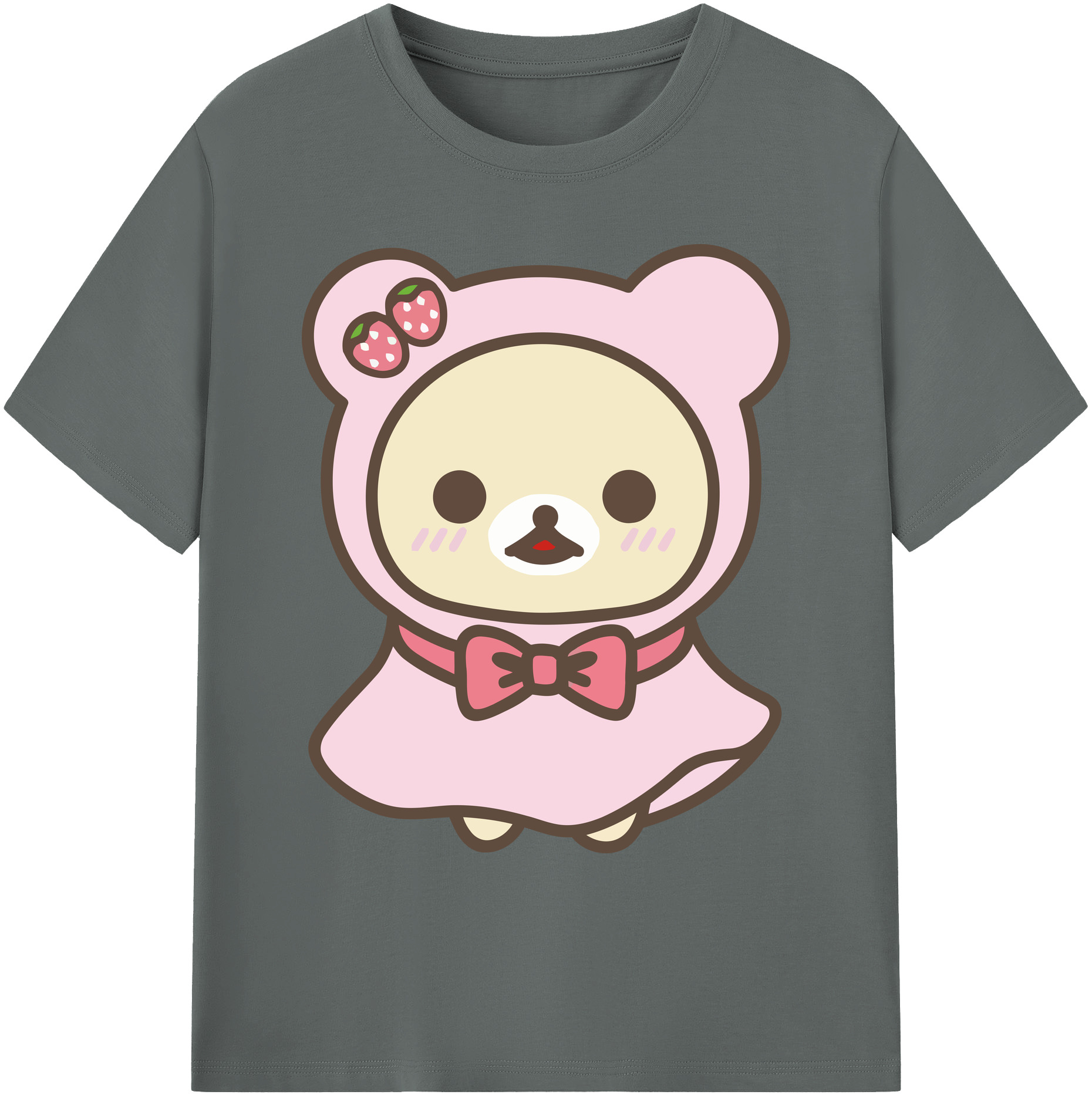 （画像用） リラックマ リラックマ キイロイトリ Rilakkuma Korilakkuma Kiiroitori 綿100％ メンズ半袖Tシャツ｜肌触りやわらか＆通気性